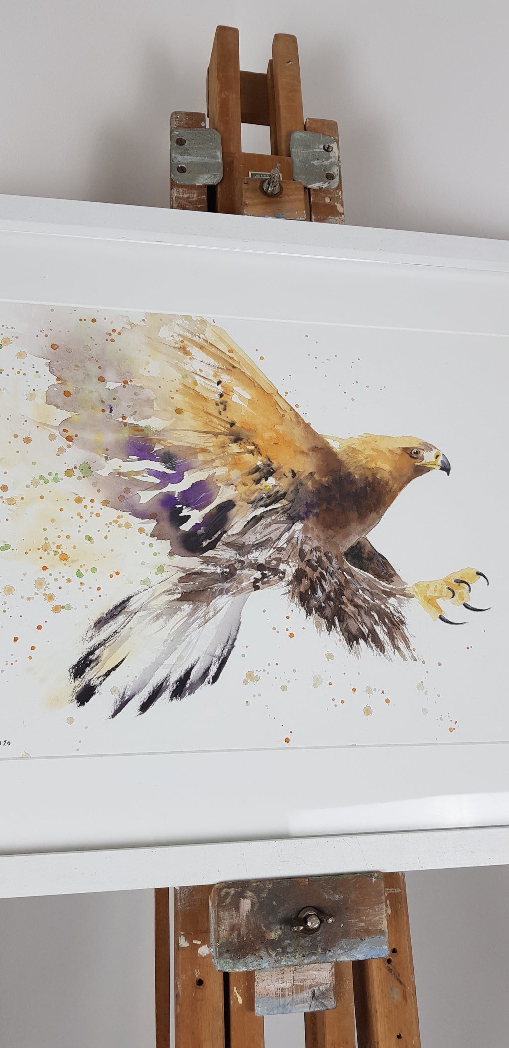 Golden Eagle Watercolour 'Rocky' - 16.5" x 12" #3080