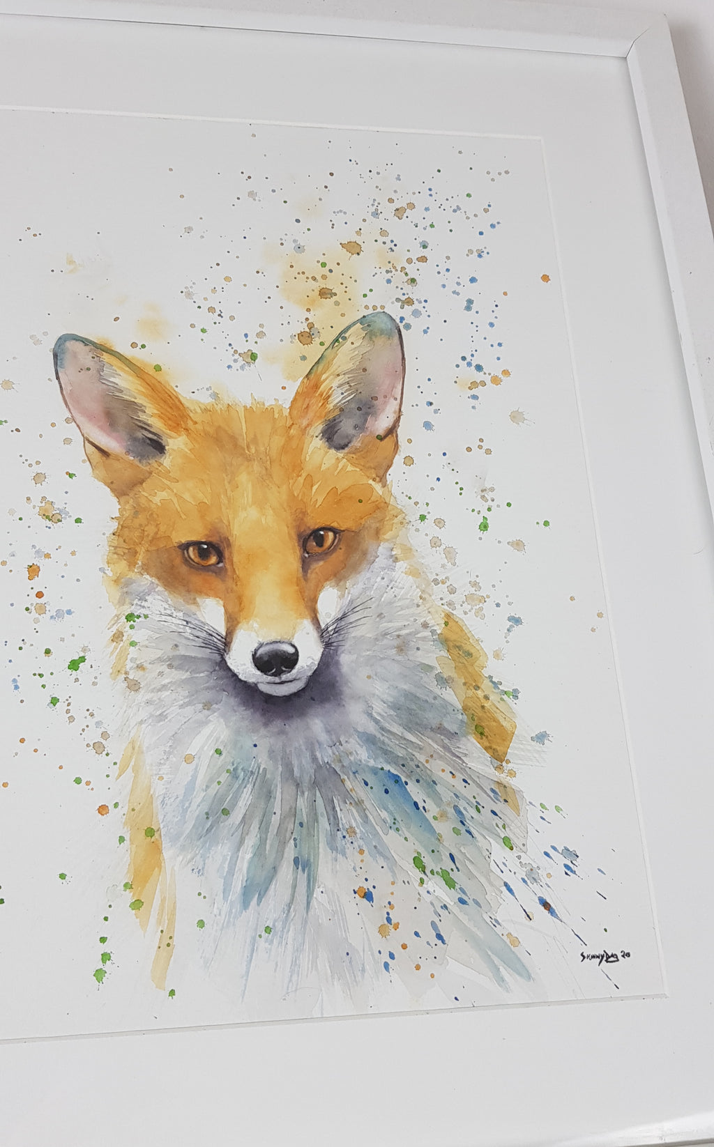 Fox Watercolour - 'Tony' 16.5" x 12" #3116